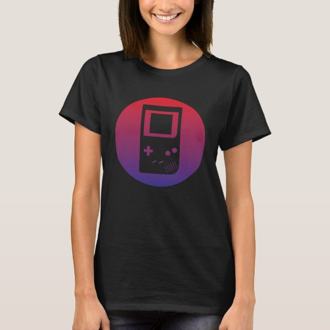 Vater für den Retro Handheld Gaming Console Gamer T-Shirt (Vorderseite)