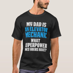 Vater für die Instandhaltung von Aufzug Power Tech T-Shirt