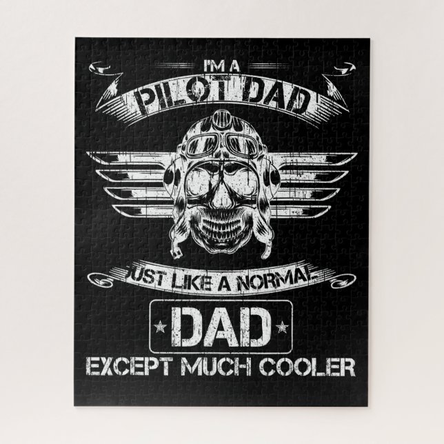 Vater für Flugzeugpilot nur normal, aber viel Cool Puzzle (Vertikal)