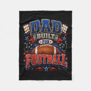 Vater für Football gebaut Funny Fathers Day Fleecedecke