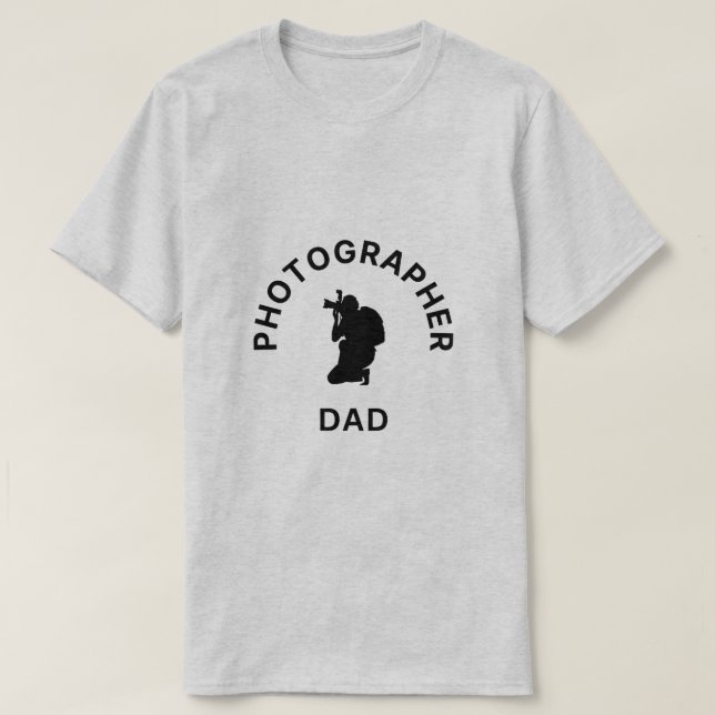 Vater für Fotografen - T - Shirt für die Erfassung (Design vorne)