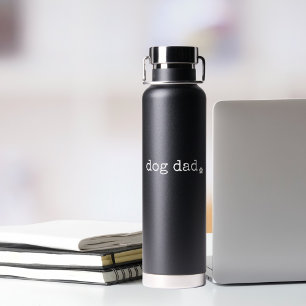 Vater für Hunde oder Schreibminimaler Retro-Schrei Trinkflasche