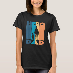Vater für Mens Hero und Gestaltung der Silhouette T-Shirt