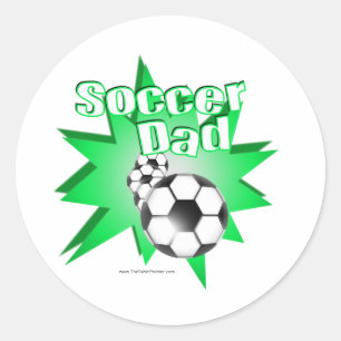 Vater Fußball Runder Aufkleber
