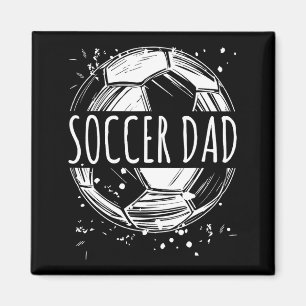 Vater-Fußball-Vintage-Distressed-Vater-Tag-Bekleid Magnet