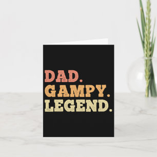 Vater Gampy Legend Retro Vintag Funny Legendary Karte
