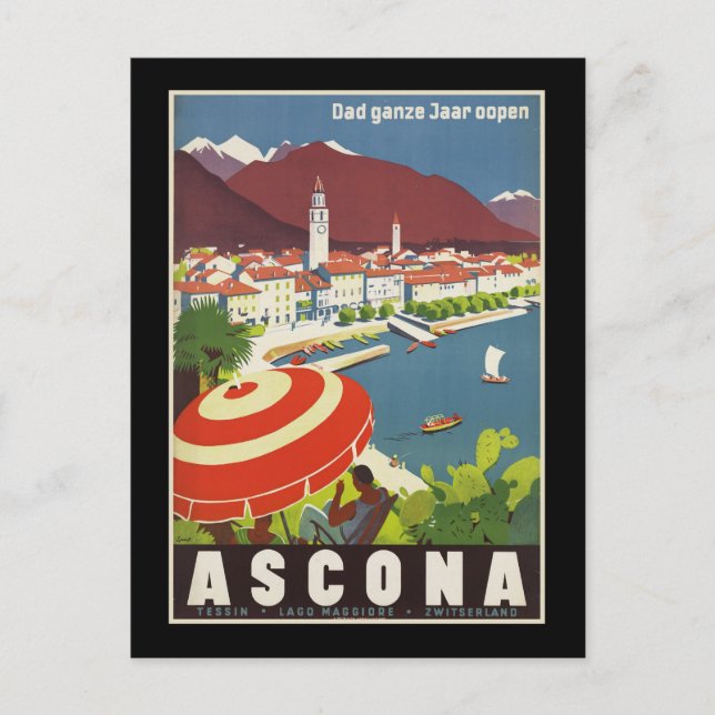 Vater ganze Jaar Oopen Ascona Postkarte (Vorderseite)
