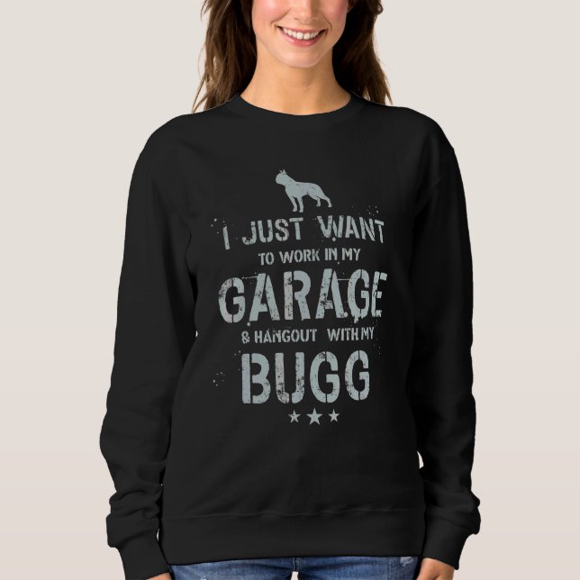 Vater Garage Männer aufhängen Sweatshirt (Vorderseite)