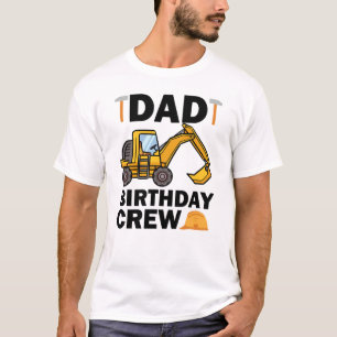 Vater Geburtstag Crew Bau Party lustig T-Shirt