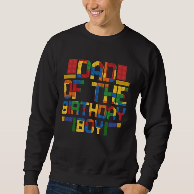Vater Geburtstag Junge Master Builder Gebäude Bric Sweatshirt (Vorderseite)