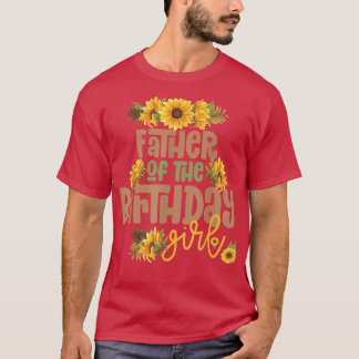 Vater Geburtstag Mädchen Sonnenblume Geburtstagspa T-Shirt
