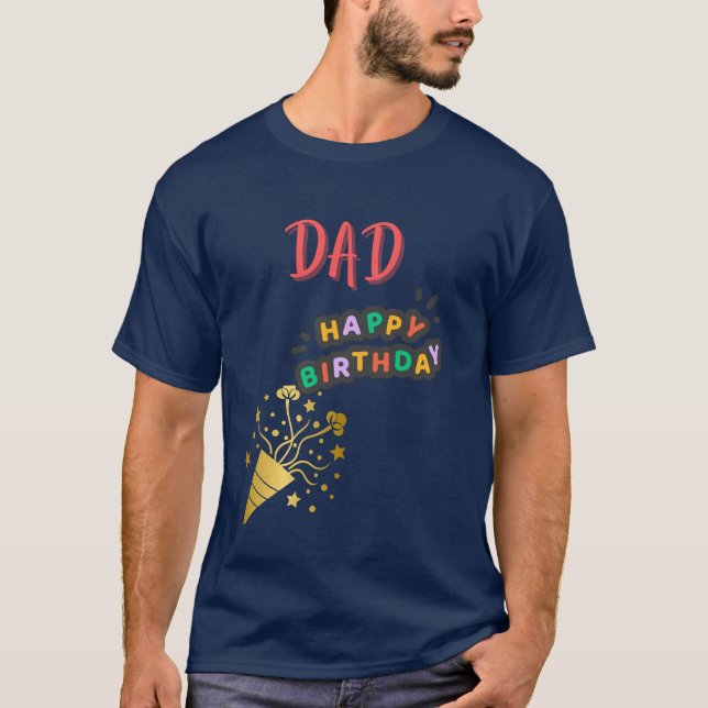 Vater Geburtstag Vater Goldene Fülle Personalisier T-Shirt (Vorderseite)