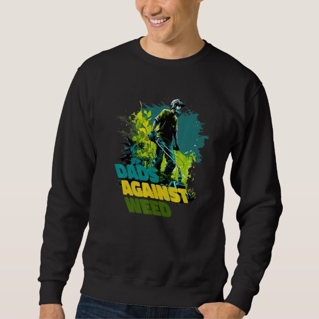 Väter gegen Weed Lustig Premium Sweatshirt (Vorderseite)