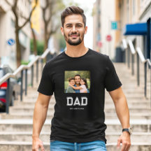 Vater Gegründet Foto Moderne Typografie Schwarz