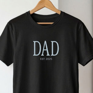 Vater Gegründet Neues Vater-Geschenk Schwarz T-Shirt