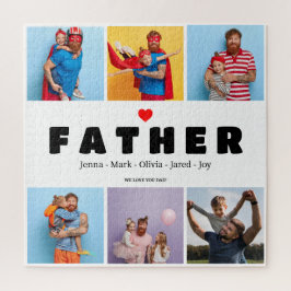 Vater Geschenk 6 Foto Collage Vatertag Geschenk Puzzle