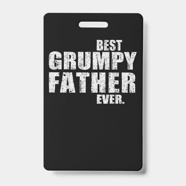 Vater-Geschenk| Beste Grumpy Vater-Geschenk-Idee Ausweis (Vorderseite)