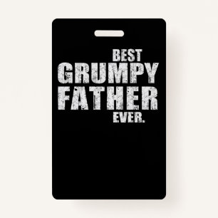 Vater-Geschenk  Beste Grumpy Vater-Geschenk-Idee Ausweis