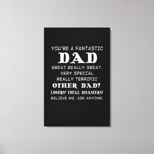 Vater-Geschenk   Du bist ein fantastischer Vater G Leinwanddruck