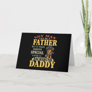 Vater-Geschenk Jeder Mensch kann Vater einer Dac Feiertagskarte