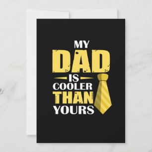 Vater Geschenk Mein Papa ist cooler Einladung