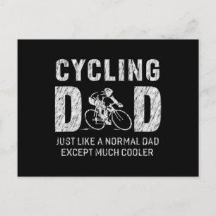 Vater-Geschenke für Vater Radfahren Coolen Vater Postkarte