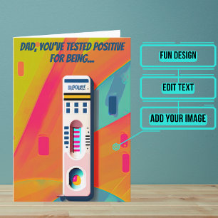 Vater getestet Positiv für das Beste Vater Geburts Karte