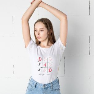Vater gewinnt immer Niedlichen modernen XOXO Valen T-Shirt
