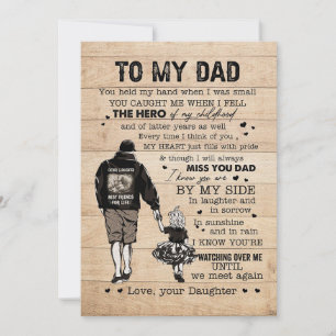 Vater gib meinem Vater meinen Helden ein Geschenk Save The Date