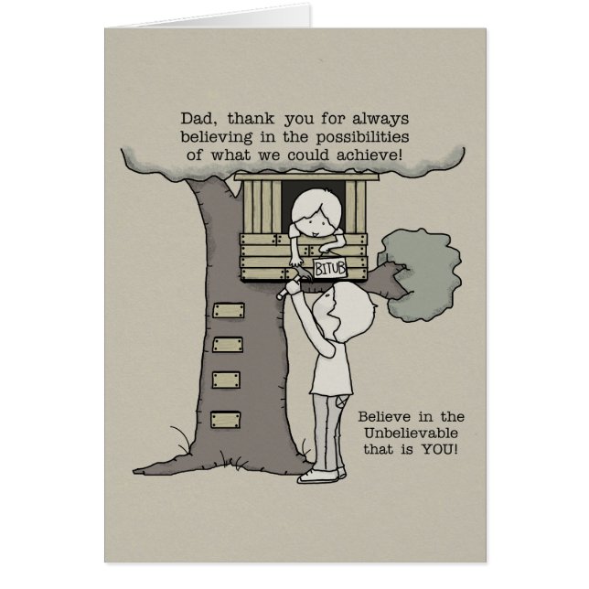 Vater glaubt an Möglichkeiten (Vorne)