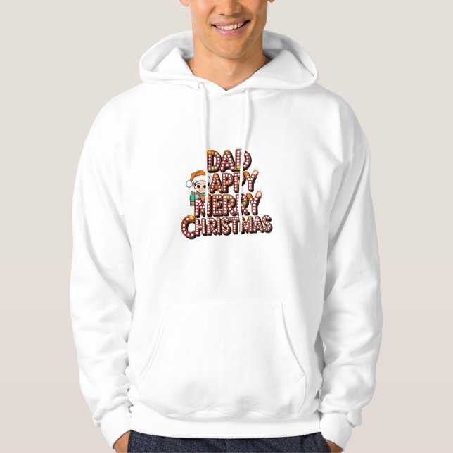 Vater glücklichNeujahr Hoodie (Vorderseite)