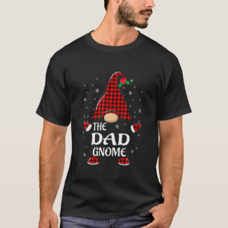 Vater Gnome Buffalo Kariert Matching Weihnachten P T-Shirt