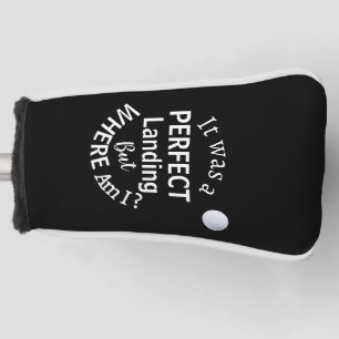 Vater Golf Ball Funny Spaß Schwarz-weißer Typ Cust Headcover