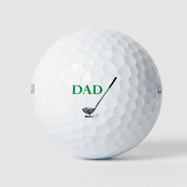 VATER - Golf Happy Vathers Day Geburtstag Cool Golfball (Vorderseite)