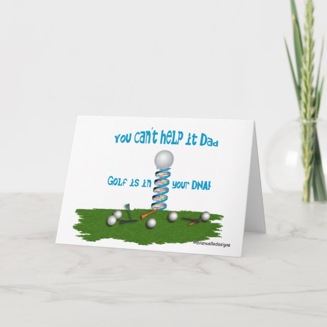 Vater, Golf ist in deiner DNS! Karte (Vorderseite)