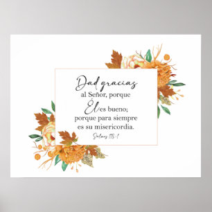 Vater gracias, Salmos 118 Póster Poster