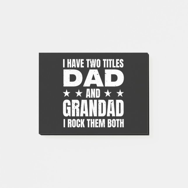 Vater Grandad Post-it Klebezettel (Vorderseite)