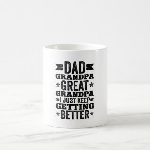 Vater Grandpa Großartiger Großvater Großeltern Kaffeetasse