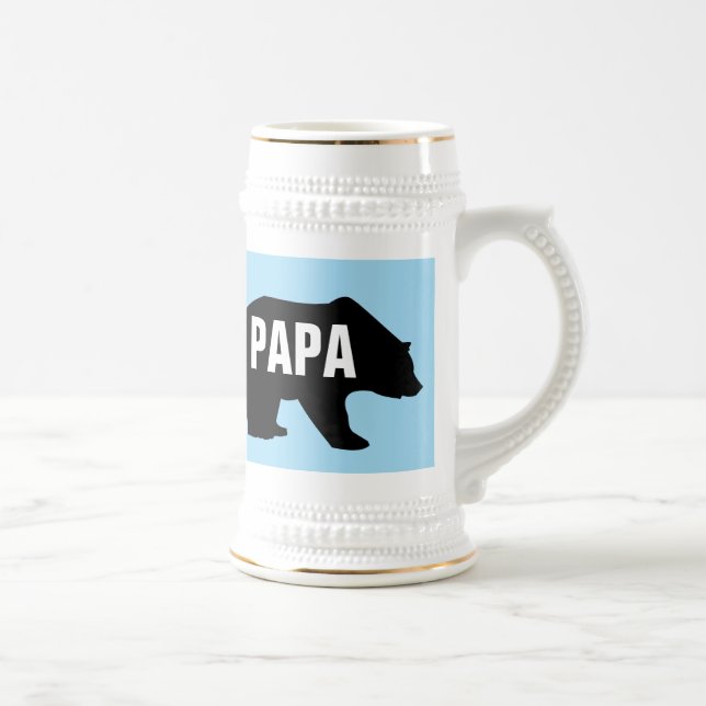 VATER GRIZZLY BEAR PAPA BIERSTEIN BIERGLAS (Rechts)