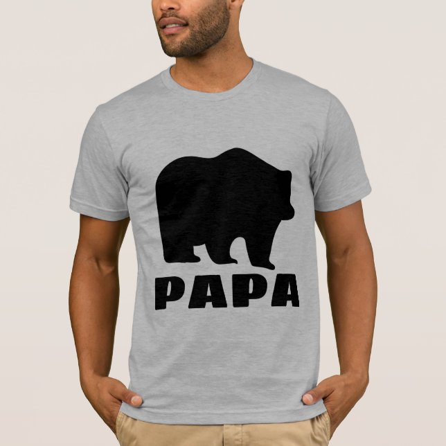 VATER GRIZZLY BEAR PAPA T - SHIRT T-SHIRTS (Vorderseite)