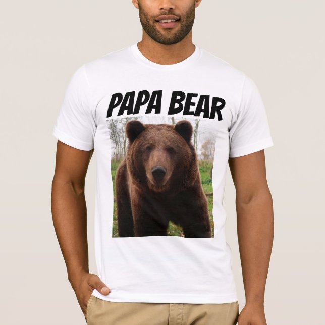 VATER GRIZZLY BEAR T - SHIRT (Vorderseite)