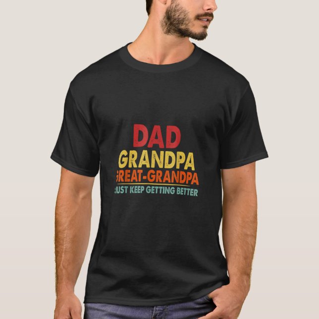 Vater Großer Opa von den Großkindern T-Shirt (Vorderseite)