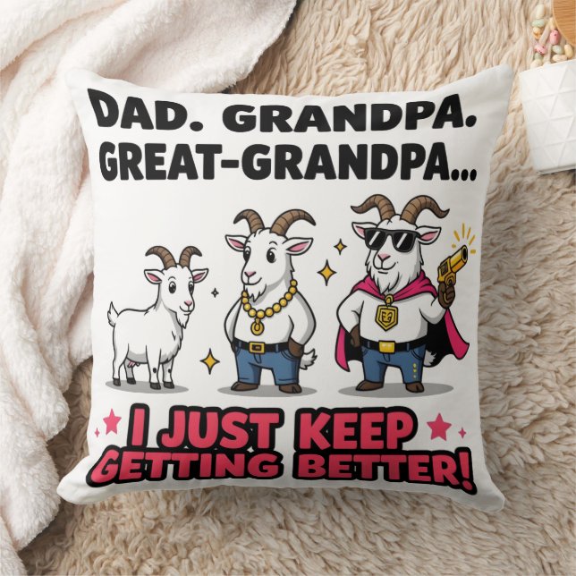 Vater Großgroßgroßgroßvater Evolution Geschenk Kissen (Decke)