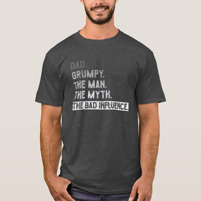 Vater Großtat den Mann, den Mythos, den schlechten T-Shirt (Vorderseite)
