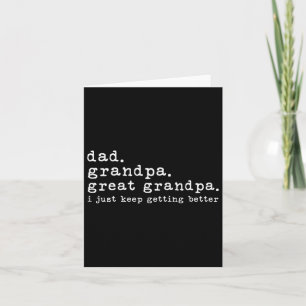 Vater Großvater Großer Großvater Sonntag der Väter Karte