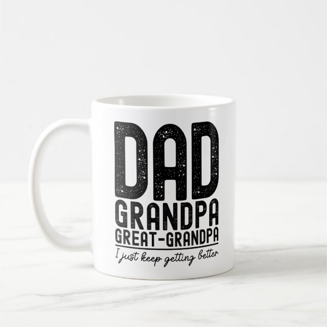 Vater Großvater Großer Opa Vatertag Hunger Kaffeetasse (Links)