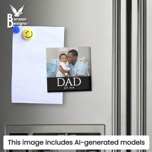 Vater gründete Fotogeschenk-Magnete Magnet