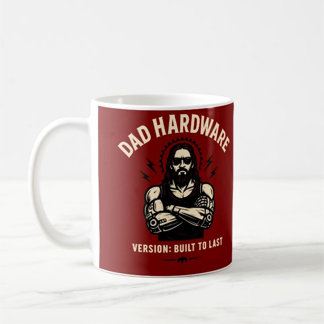 VATER HARDWARE - bis zum Ende gebaut Kaffeetasse (Links)