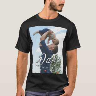 Vater hat lustiges Skript-Foto-Herz-Geschenk einge T-Shirt