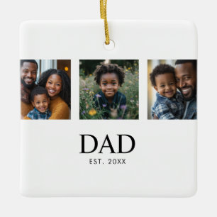 Vater hat modernen minimalistischen 3-Foto-Stil et Keramikornament